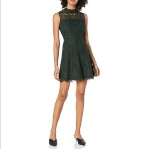 BB Dakota Mock Neck Lace Dress